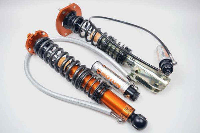 BMW M3 Coilover Suspension Kit - Front + Rear - Moton - 2-Way Clubsport, Remote Reservoir, Monotube, Inverted Strut, Camber-Adjustable Top Mounts, Ride Height Adjustable - `21-`27
